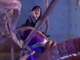 Huge tentacle and big Titty asian X rated movie damsel