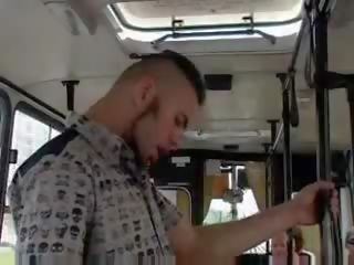 Teen Sucking prick In A Public Bus mov
